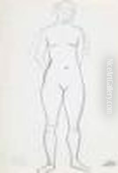 Nu Feminin Bras Derriere Le Dos, Tete Penchee Oil Painting by Andre Derain