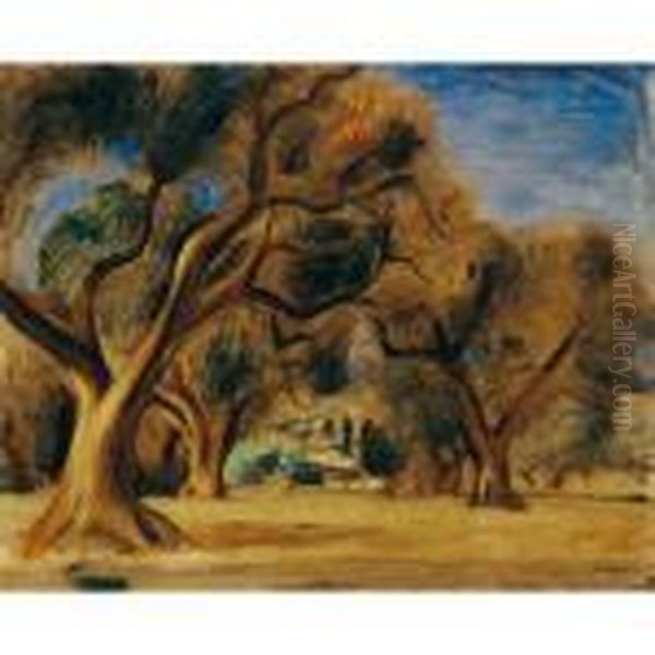 Foret Aux Lecques (provence) Oil Painting by Andre Derain