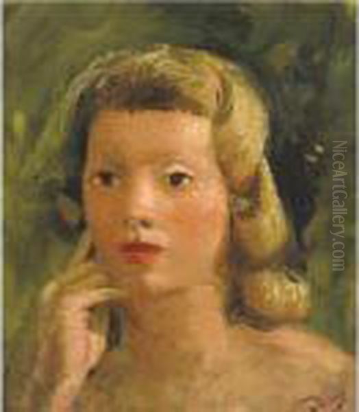 Portrait D'une Fille Oil Painting by Andre Derain