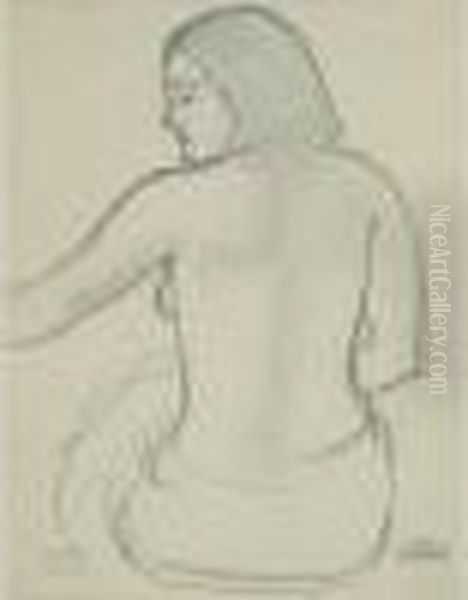  Baigneuse Tournee  Oil Painting by Andre Derain