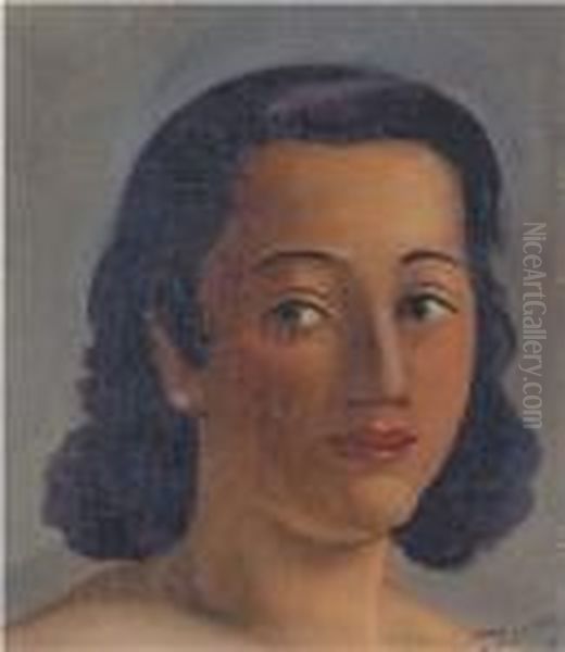 Portrait Of A Lady Oil Painting by Andre Derain