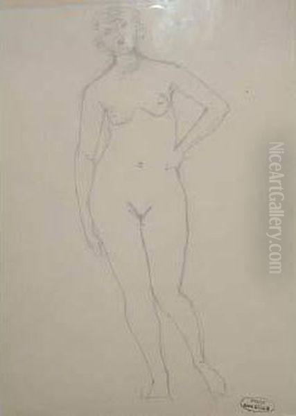 Nu Debout Oil Painting by Andre Derain
