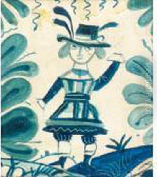 Personnage De Theatre Oil Painting by Andre Derain