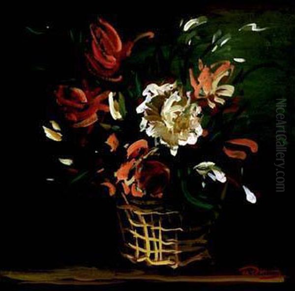 Nature Morte Aux Fleurs Oil Painting by Andre Derain