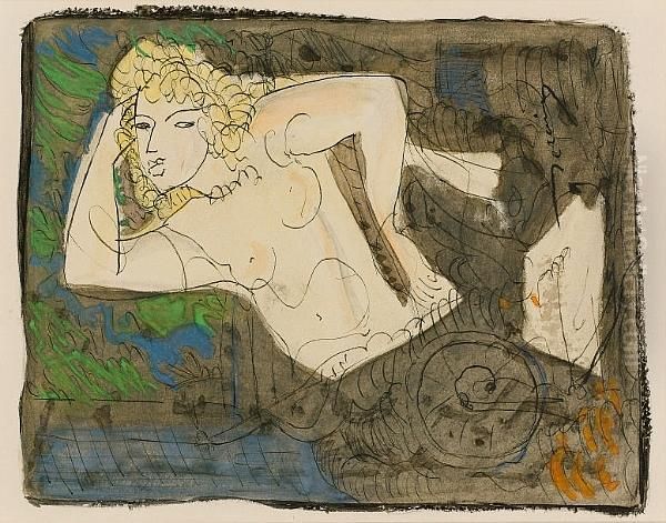 Femme Allongee Oil Painting by Andre Derain