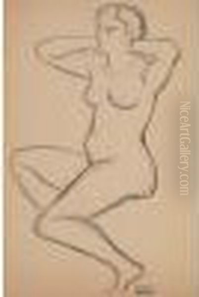 Nu Feminin Au Collier Oil Painting by Andre Derain