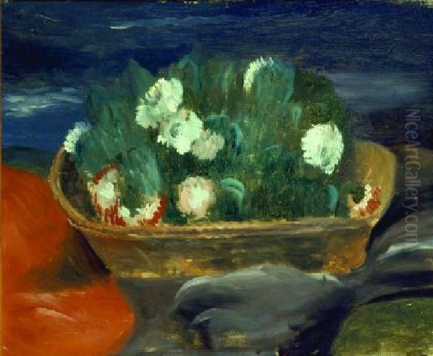 Panier De Fleurs Oil Painting by Andre Derain