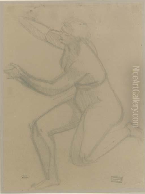 Femme A Genoux Oil Painting by Andre Derain