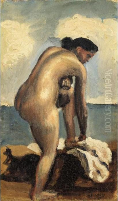 Nu Au Bord De La Mer Oil Painting by Andre Derain