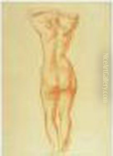 Nu De Dos, Circa 1930 Oil Painting by Andre Derain