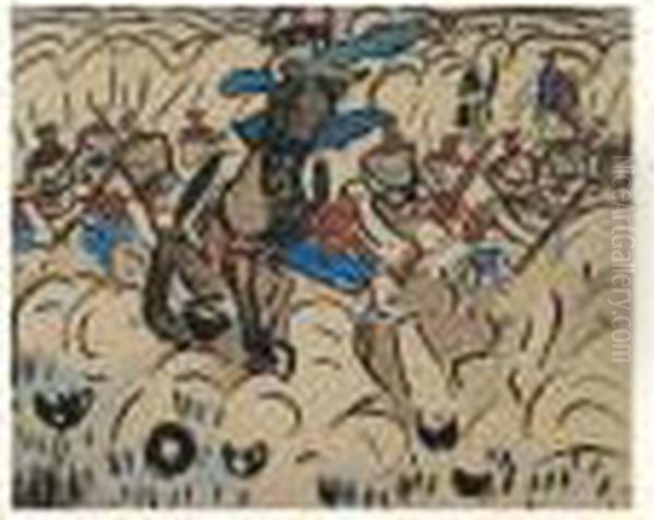 La Charge Oil Painting by Andre Derain