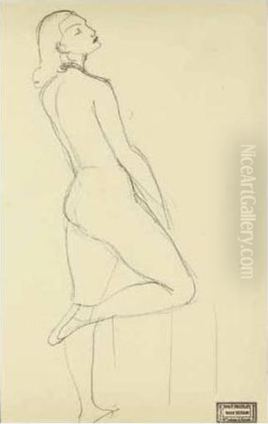 Femme Nue Oil Painting by Andre Derain