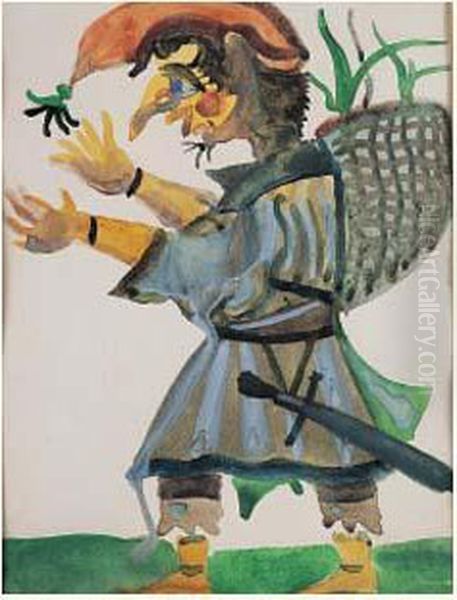 Personnage De Comedie Oil Painting by Andre Derain