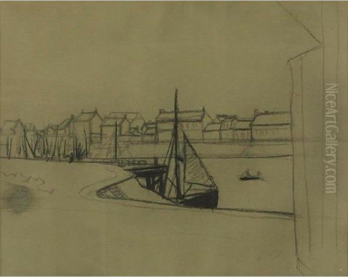 Bateau A Gravelines, Mer Du Nord Oil Painting by Andre Derain