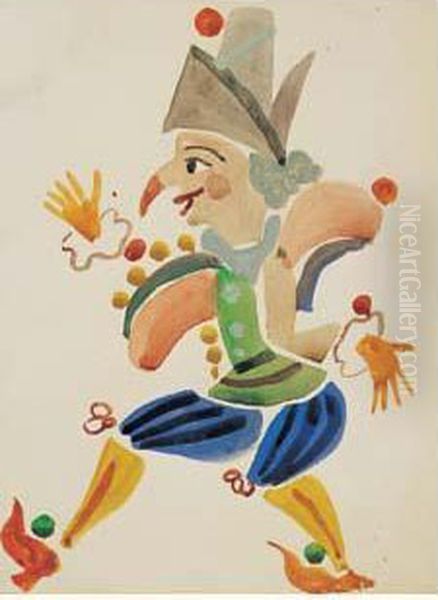 Personnage De Comedie Oil Painting by Andre Derain