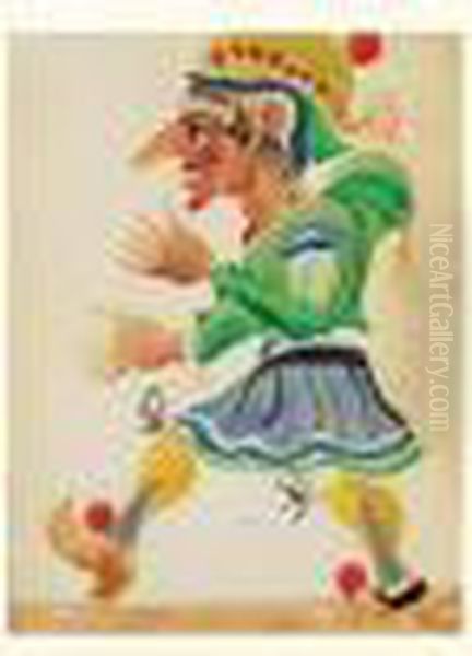 Personnage De Comedie Oil Painting by Andre Derain