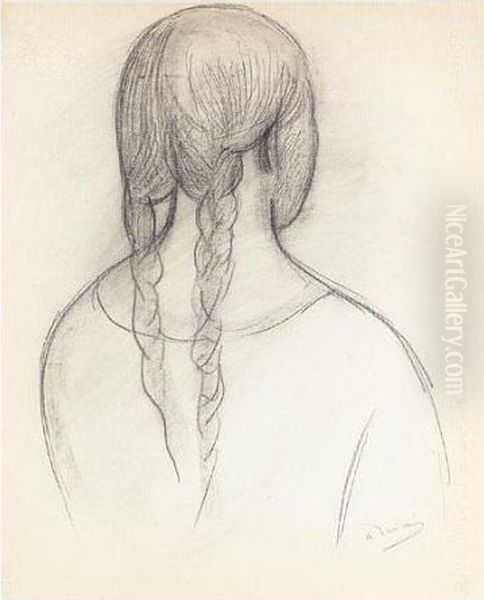 Nuque Aux Nattes Oil Painting by Andre Derain