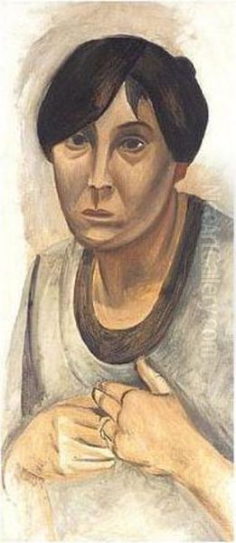 Buste De Femme Oil Painting by Andre Derain