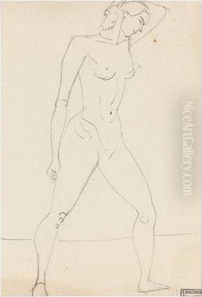 Femme Debout Oil Painting by Andre Derain