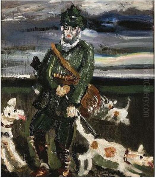Chasseur Et Chiens Oil Painting by Andre Derain