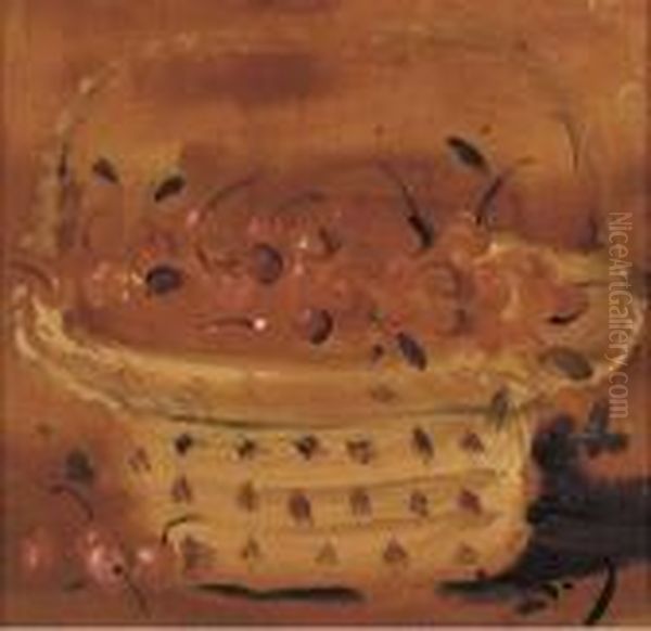 Panier Avec Cerises Oil Painting by Andre Derain