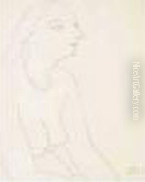 Femme En Buste Au Collier. Oil Painting by Andre Derain