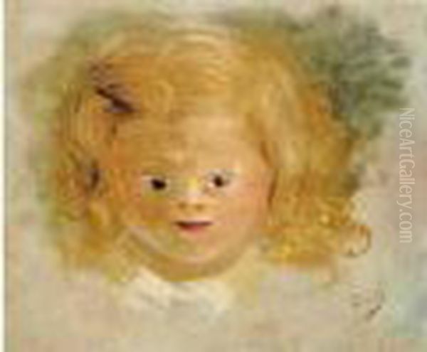 Portrait Du Fils De L'artiste, Vers1940. Oil Painting by Andre Derain