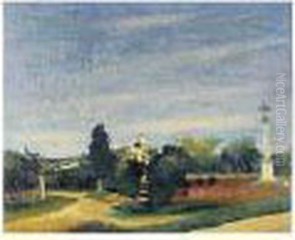 Vue D'eygalieres Oil Painting by Andre Derain