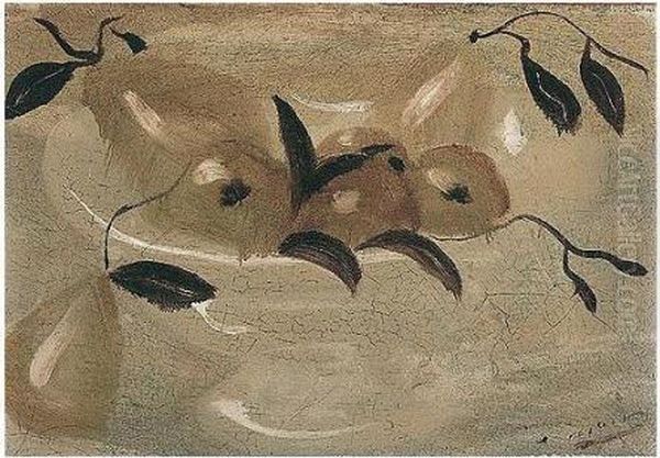 Compotier De Poires Oil Painting by Andre Derain