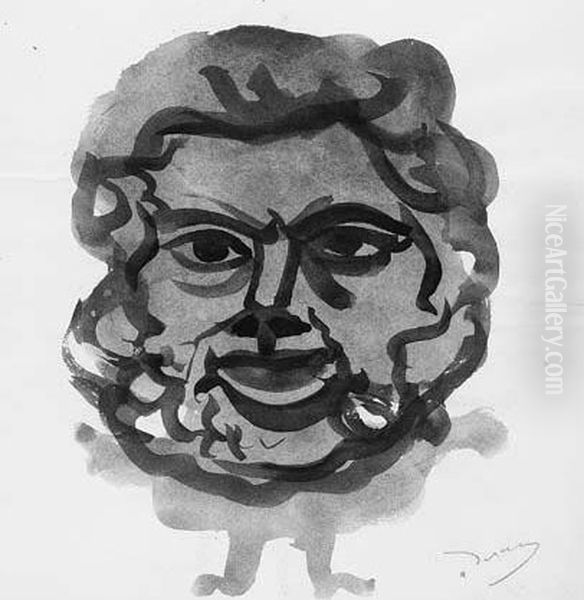 Tete D'homme Oil Painting by Andre Derain