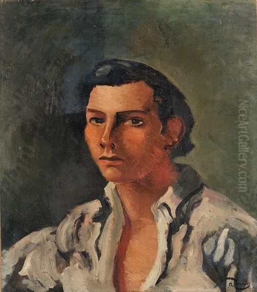 Portrait Of A Man Oil Painting by Andre Derain