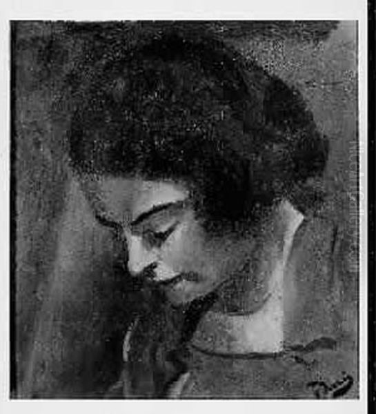 Portrait De Femme Oil Painting by Andre Derain