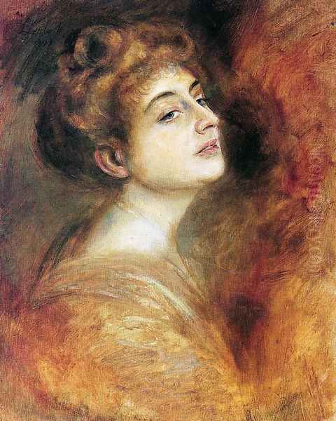 Lily Merk I Oil Painting by Lenbach Franz Von
