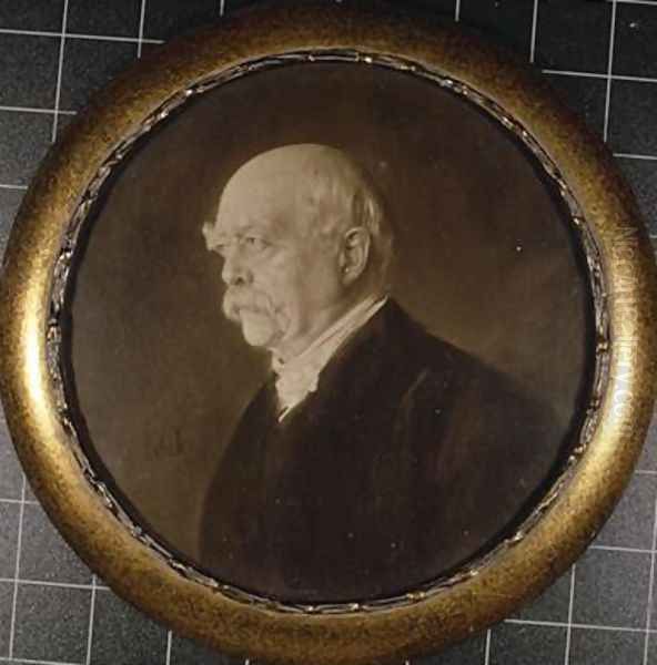 Prince Otto of Bismarck Oil Painting by Lenbach Franz Von