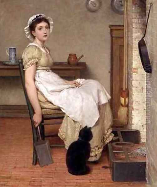 Her First Place 2 Oil Painting by George Dunlop, R.A., Leslie