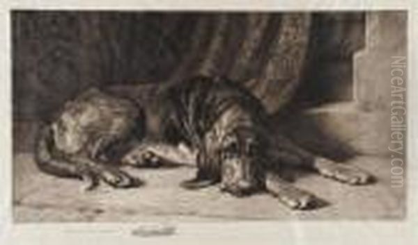 The Sentinel Oil Painting by Herbert Thomas Dicksee