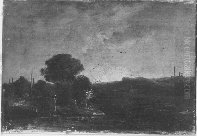 Landschaft Oil Painting by Christian Wilhelm Ernst Dietrich