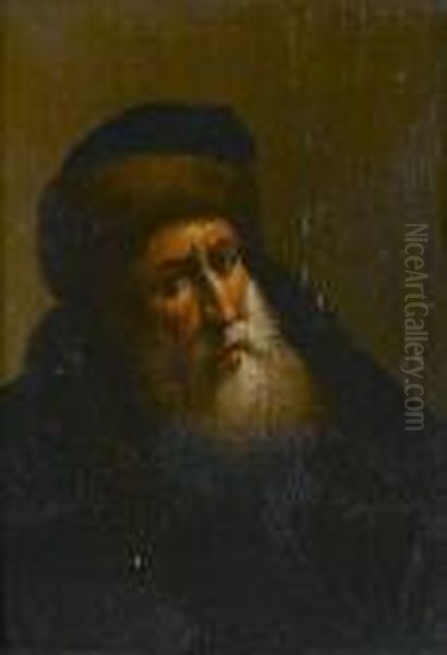 Portrait Of An Elderly, Bearded 
Man, Bust-length, With A Fur-trimmed Hat; And A Portrait Of An Elderly 
Man With A Fur-trimmed Hat Oil Painting by Christian Wilhelm Ernst Dietrich