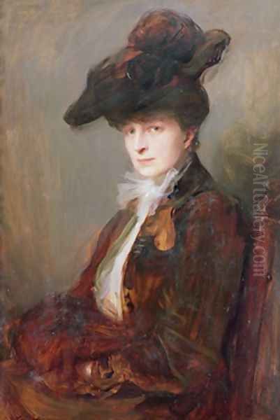 Portrait of the Marchioness of Cambridge Oil Painting by Philip Alexius De Laszlo
