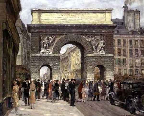 Porte St Martin Oil Painting by Jean Lefort