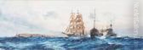 Off The Lizard Oil Painting by Charles Edward Dixon