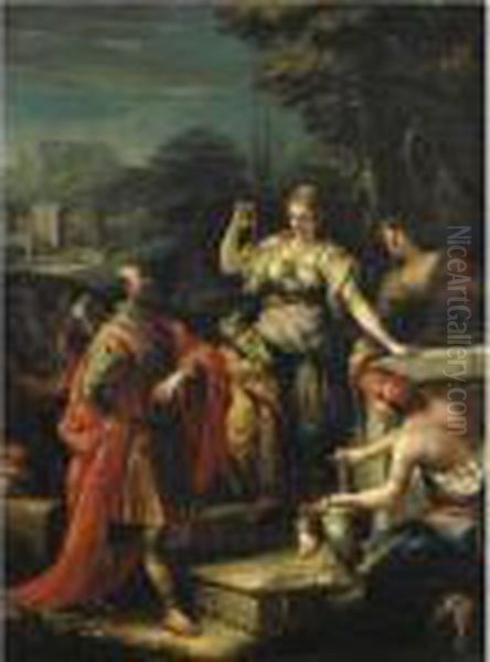 Rebecca Al Pozzo Oil Painting by Gaspare Diziani