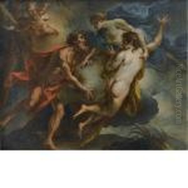 Alfeo E Aretusa Oil Painting by Gaspare Diziani