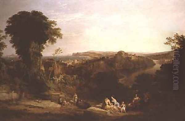 Villa of Lucullus at Misenum in the Bay of Naples Oil Painting by William Leighton Leitch