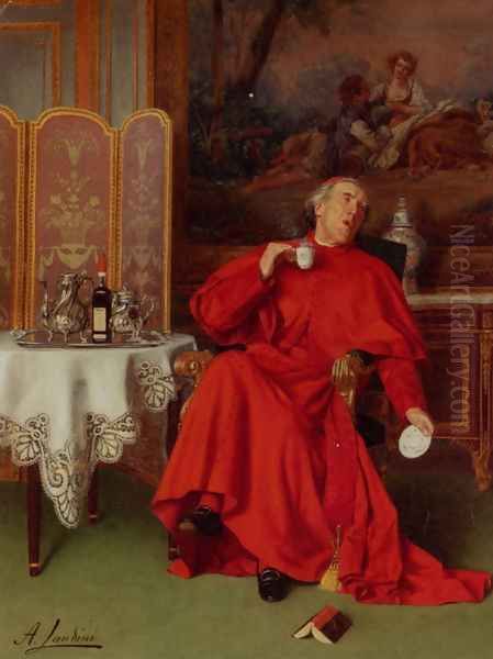 Too Hot! Oil Painting by Andrea Landini