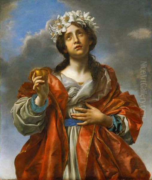 Allegorie Der Aufrichtigkeit Oil Painting by Carlo Dolci
