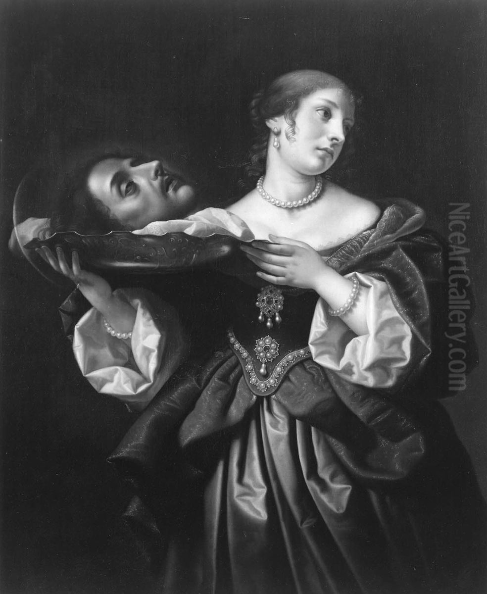 Salome With The Head Of Saint John The Baptist Oil Painting by Carlo Dolci