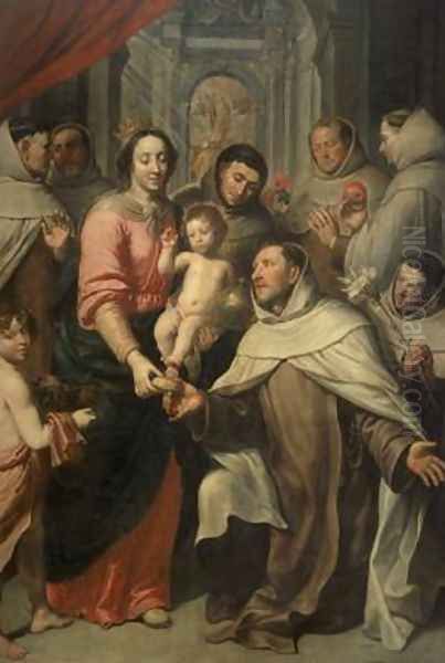 The Virgin of the Carmelites Oil Painting by Pieter van Lint