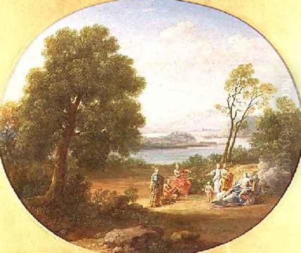 The Contest between Apollo and Marsyas Oil Painting by Hendrik Frans van Lint (Studio Lo)