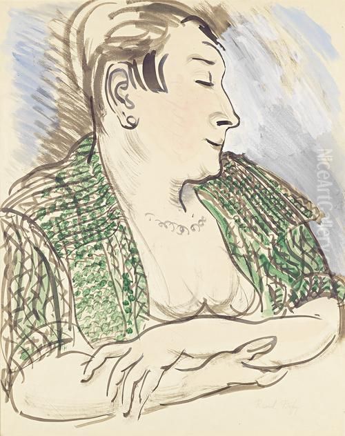 Portrait De Madame Dufy Oil Painting by Raoul Dufy
